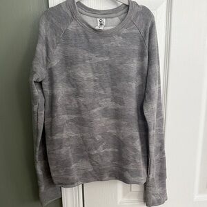 Athleta Gray Camo Kids Sweatshirt